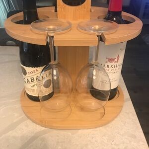 Crofton Wine and Glass Caddy